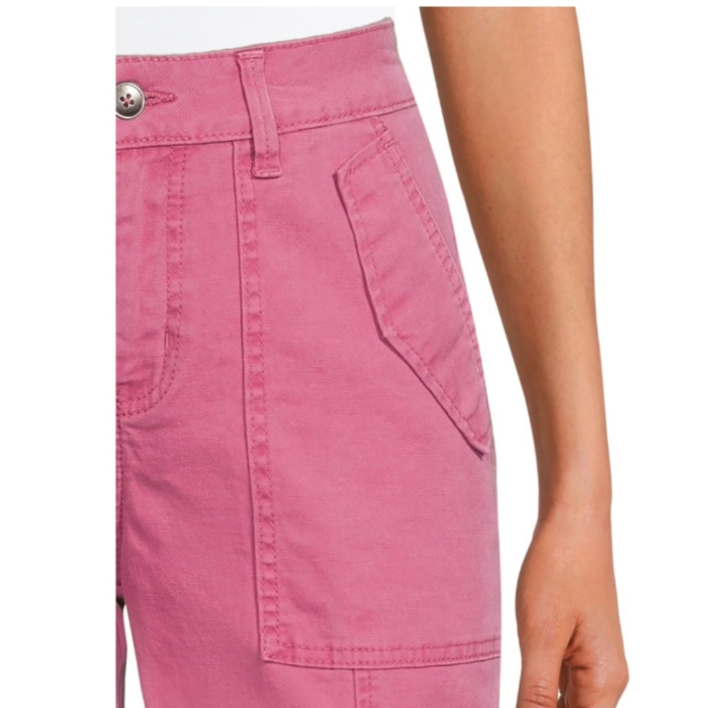 New Sz 20 Cargo Utility Denim Long Capri Pants w 2 Cargo, 2 Back Pockets - Picture 12 of 12